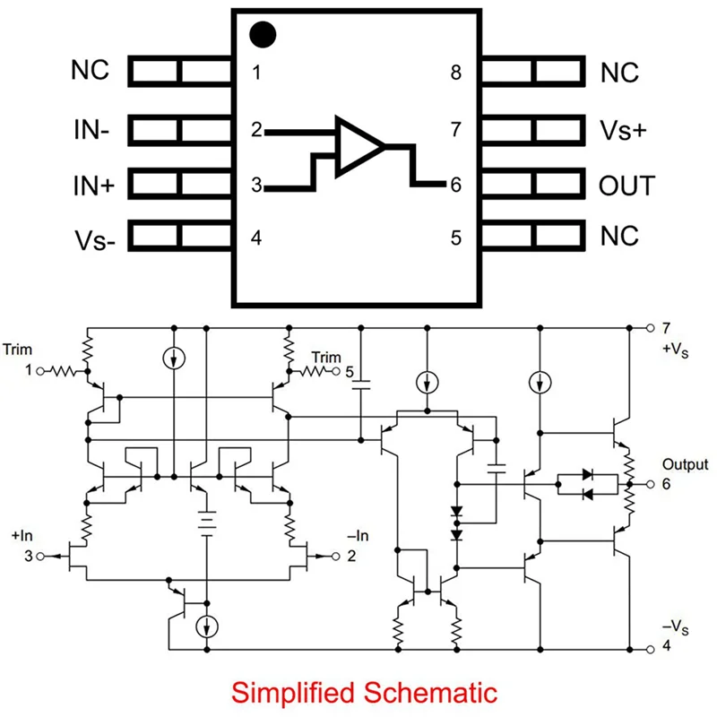-A96Z 6 pezzi OPA627 X2 Trasforma in doppio amplificatore operazionale OPA627 Amp operazionale singolo a doppio modulo amplificatore operazionale SMD a DIP
