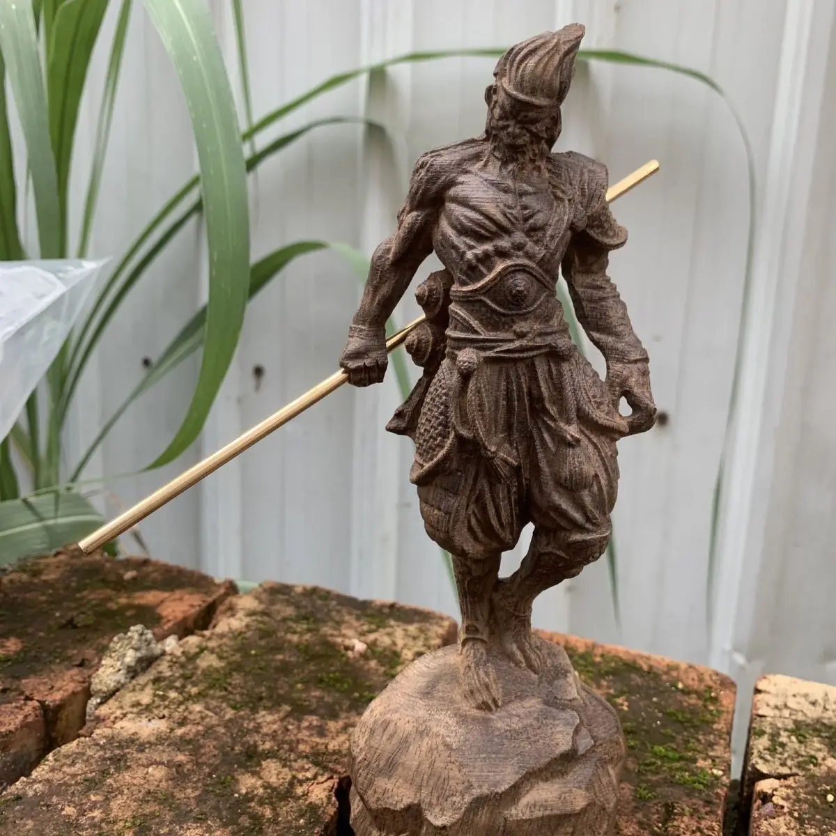 Agarwood Carving Monkey King God of Wisdom Statue Living Room Decoration Business Opening Gift Handicraft