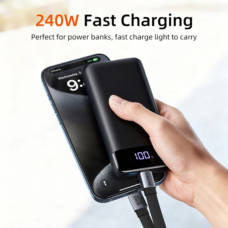 CABLETIME U4 Lanyard Cable 240W 80Gbps 8K60Hz USB4 Cable Mini Size Cable Keychain Cable for Laptop iPad HUAWEI XIAOMI
