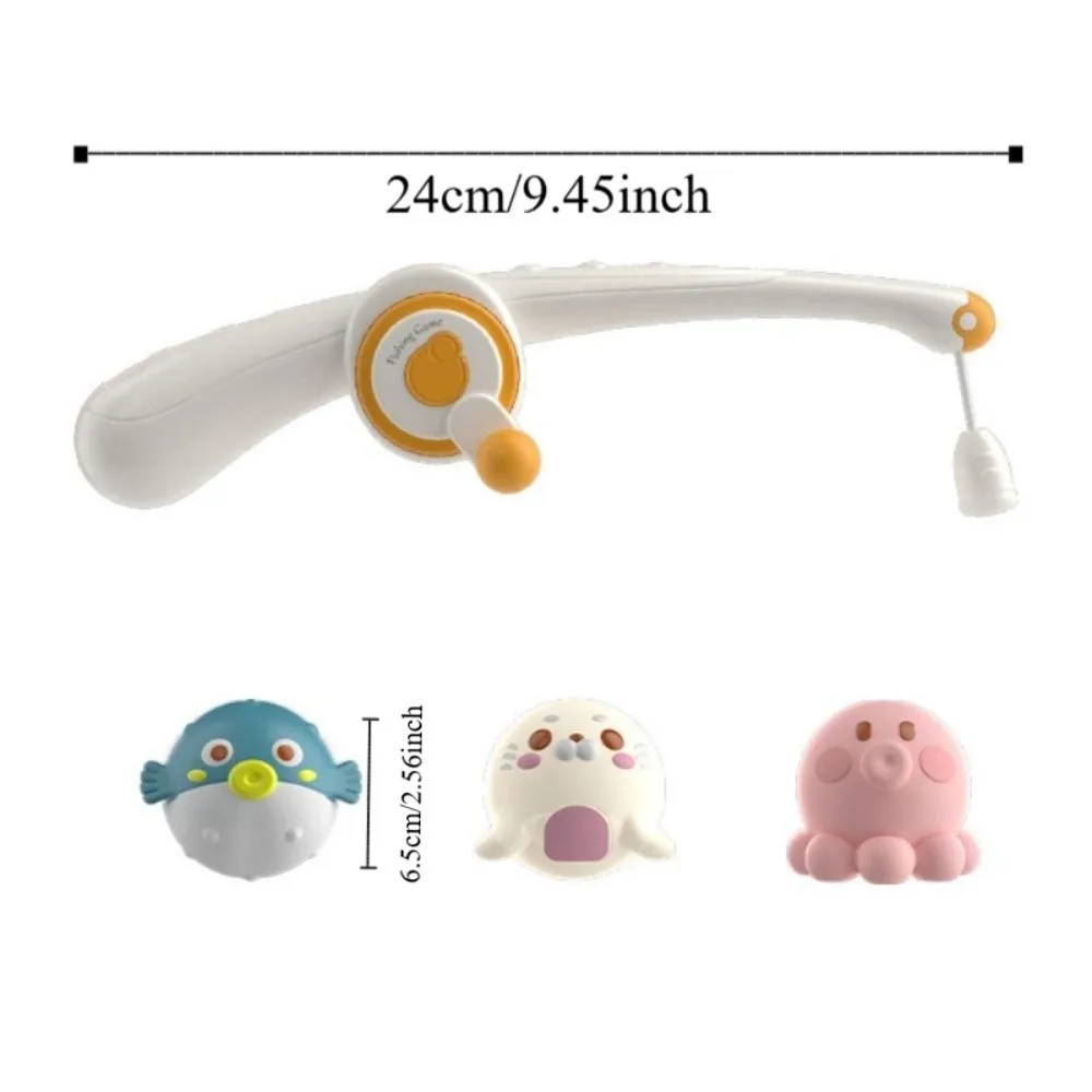 Jouet de pêche magnétique pour enfants, poisson bouffant, poulpe, salle de bain, canne à pêche interactive, jouet d'eau, méfait, cadeau