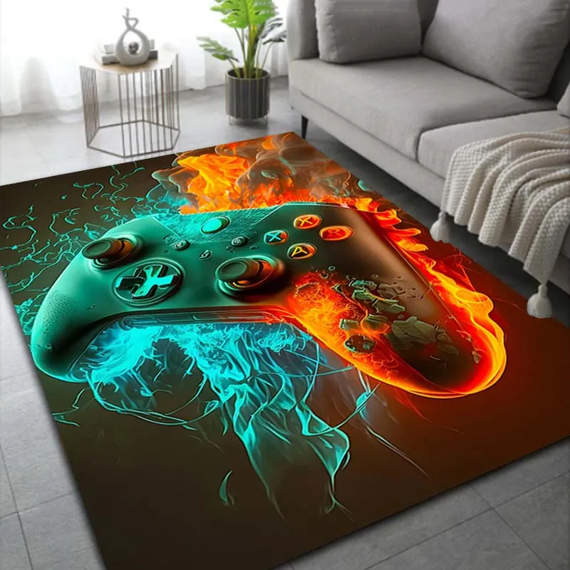 Gamer Rug Children's Room Carpet Cool Game Controller Doormat Home Living Room Bedroom Floor Mat Bathroom Mat Tapis Cuisine