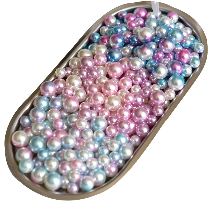 Gradient Mermaid Pearl Shooting Prop Girl Simulation Color Pearl Ornament INS Nail Art Decoration Photo Background  Accessories