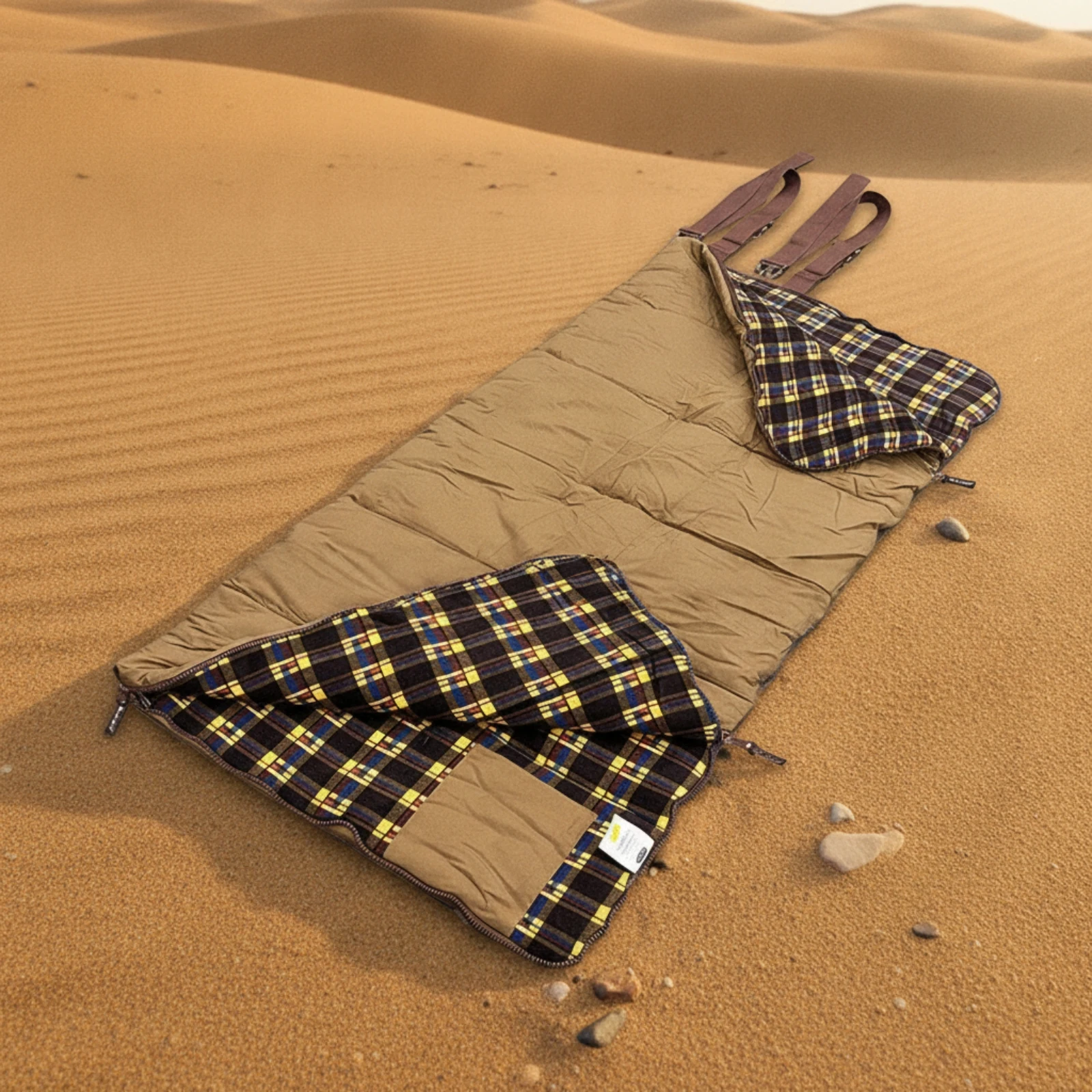 Rectangular Sleeping Bag Extra-Large Sleeping Bag with Tie Straps Bedding Easy to Carry Cozy for Campers, Camping, Outdoor Trips