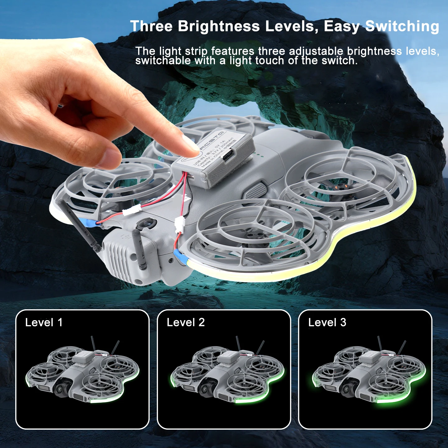 

For DJI Neo 2 Light Strip LED Night Flight Brightness Adjustable Waterproof Lamp Belt For DJI Neo2 Drones Accessories