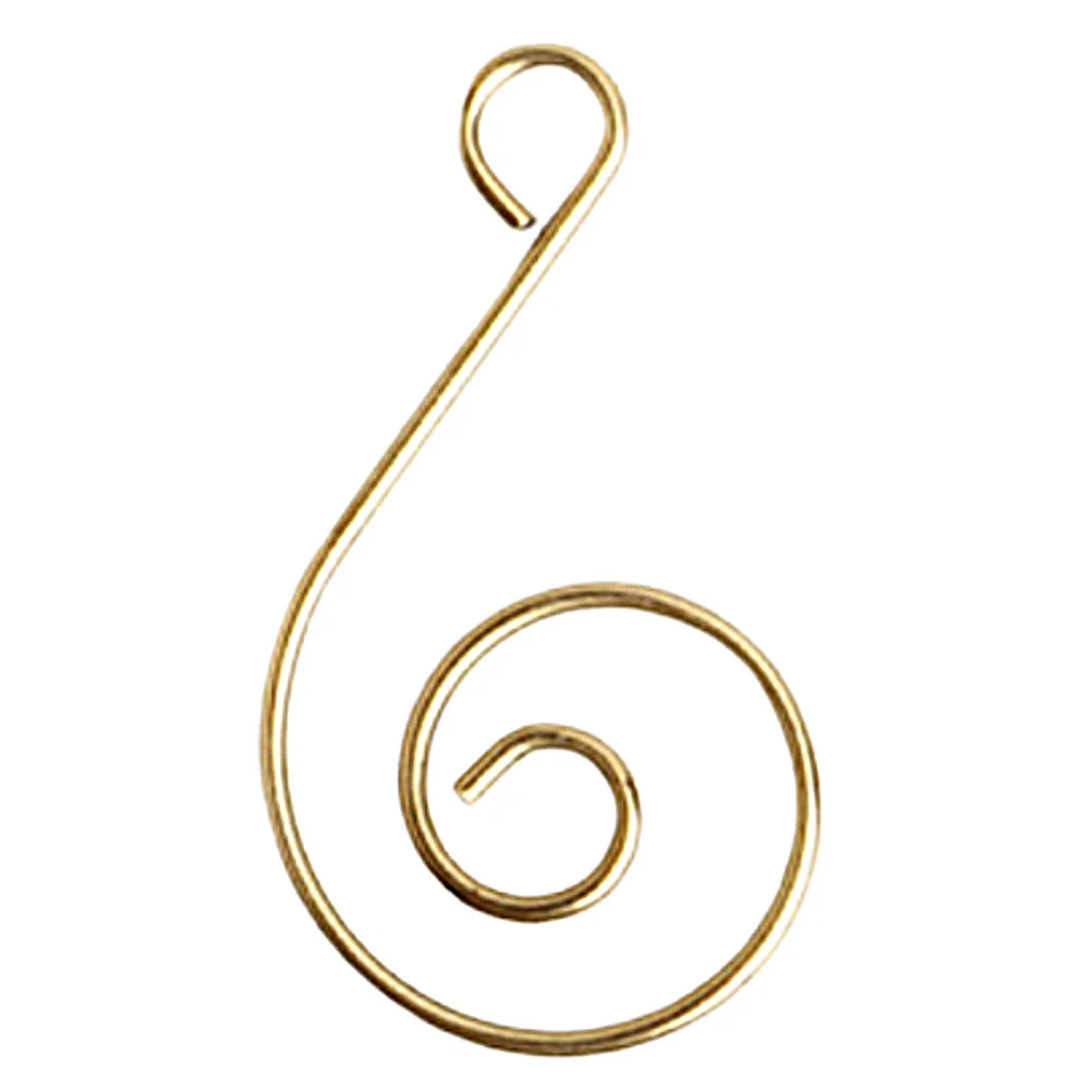 50 قطعة معدن الذهب S على شكل السنانير الثقيلة زخرفة الشماعات لشجرة عيد الميلاد إكليل الزينة إكليل الشماعات