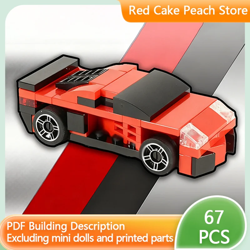 

Модель скоростного гоночного автомобиля MOC, строительные кирпичи, Aventador Mini Hypercar, модульная технология, детские праздничные подарки, сборные игрушки, костюм