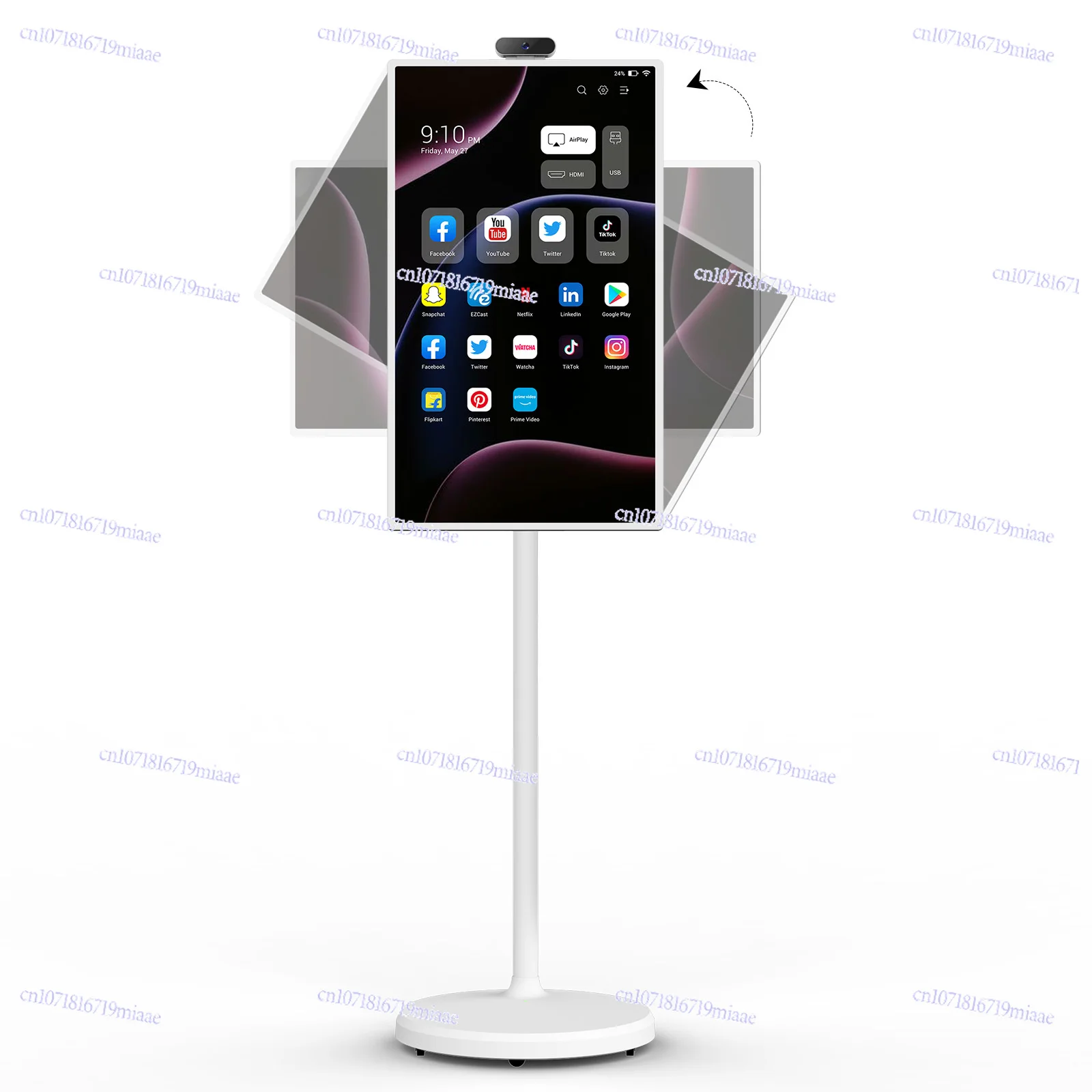 32-Inch floor-to-ceiling smart display LCD touch screen indoor Android 12 smart interactive display
