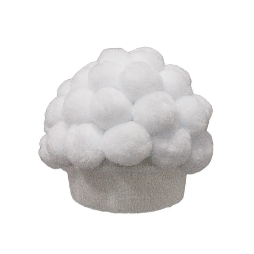Stylish Knitted Broccoli Hat Warm Lining Brimless Vegetable Beanie Cap Coldproof Breathable Novelty Headgear Cosplay Events