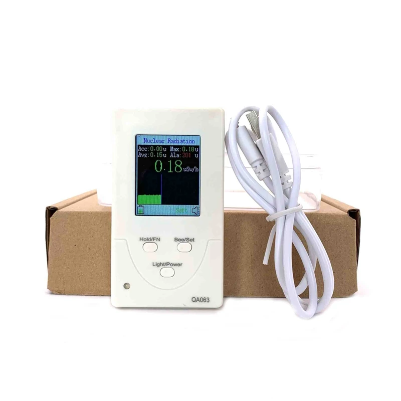 

1Set Geiger Counter Dosimeter Nuclear Radiation Detector Hard Β Γ-Ray X-Ray Iodine 131 Detector 3 Alarm Ways EMF Meter Plastic