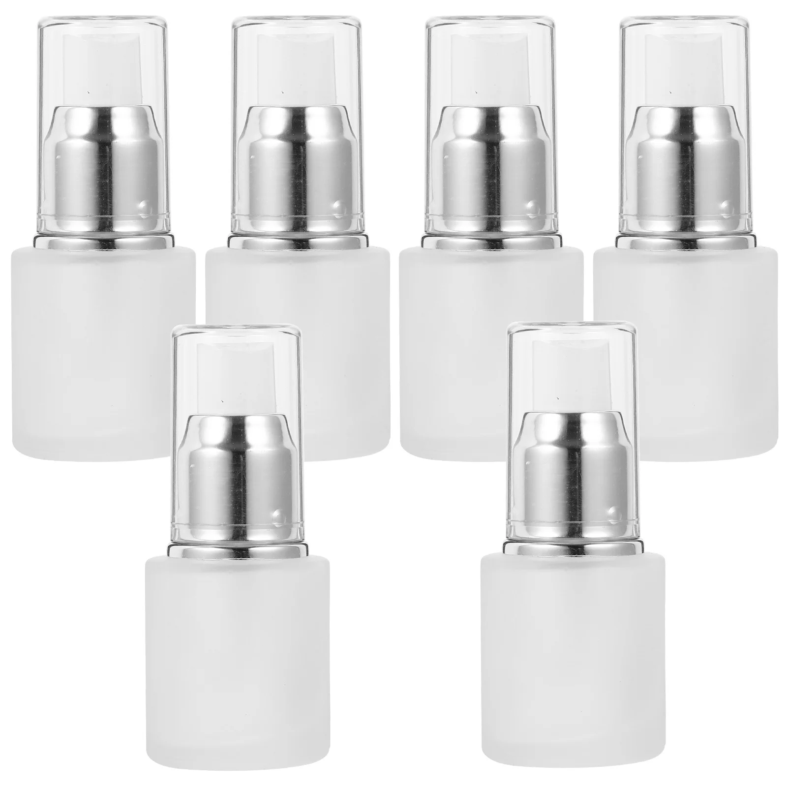 6 قطع من زجاجات مضخة الضغط المريحة لتزيين تخزين سائل الصابون 25 مل زجاجة موزعات السفر والمكتب المنزلي