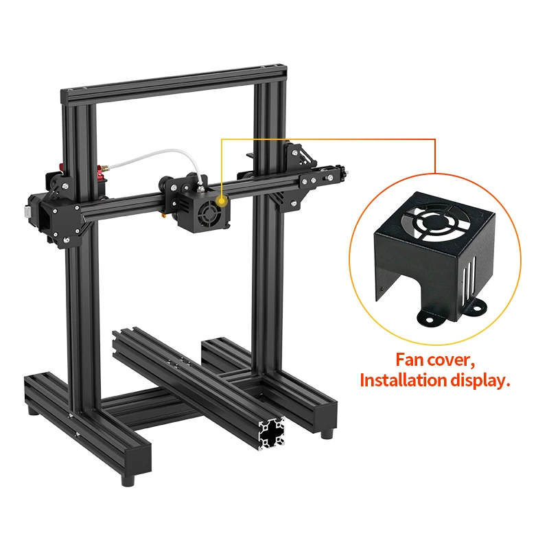 DIY 3D Printer Parts Fan Cover For CR-10S/CR-10/Ender-3/CR-10mini/Ender-4/CR-10 S5/CR-10 S4/CR-7/Ender-5 Printer