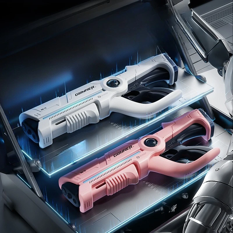 Strong Electric Water Gun Toy LED Big Capacity Automatic Water Shooting Water Spray Pistol Summer Outdoor Toy for Adult Boy Gift