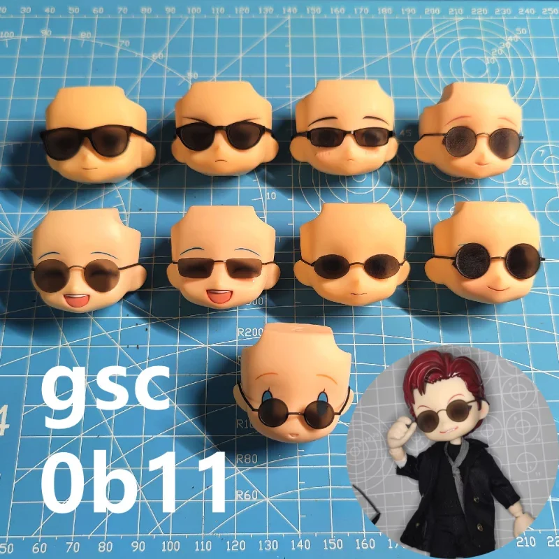 Ultra Light Clay Cartoon Doll Face Decorated Rimmed /rimless Sunglasses DIY Polymer Clay Animation Character Making Accessories