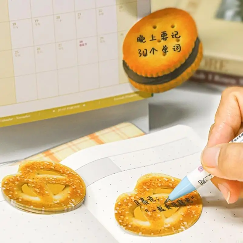 البسكويت ملف تعريف الارتباط ملاحظات ورقة 30 شحنات adheive ملاحظات ورقة الجيب المفترات