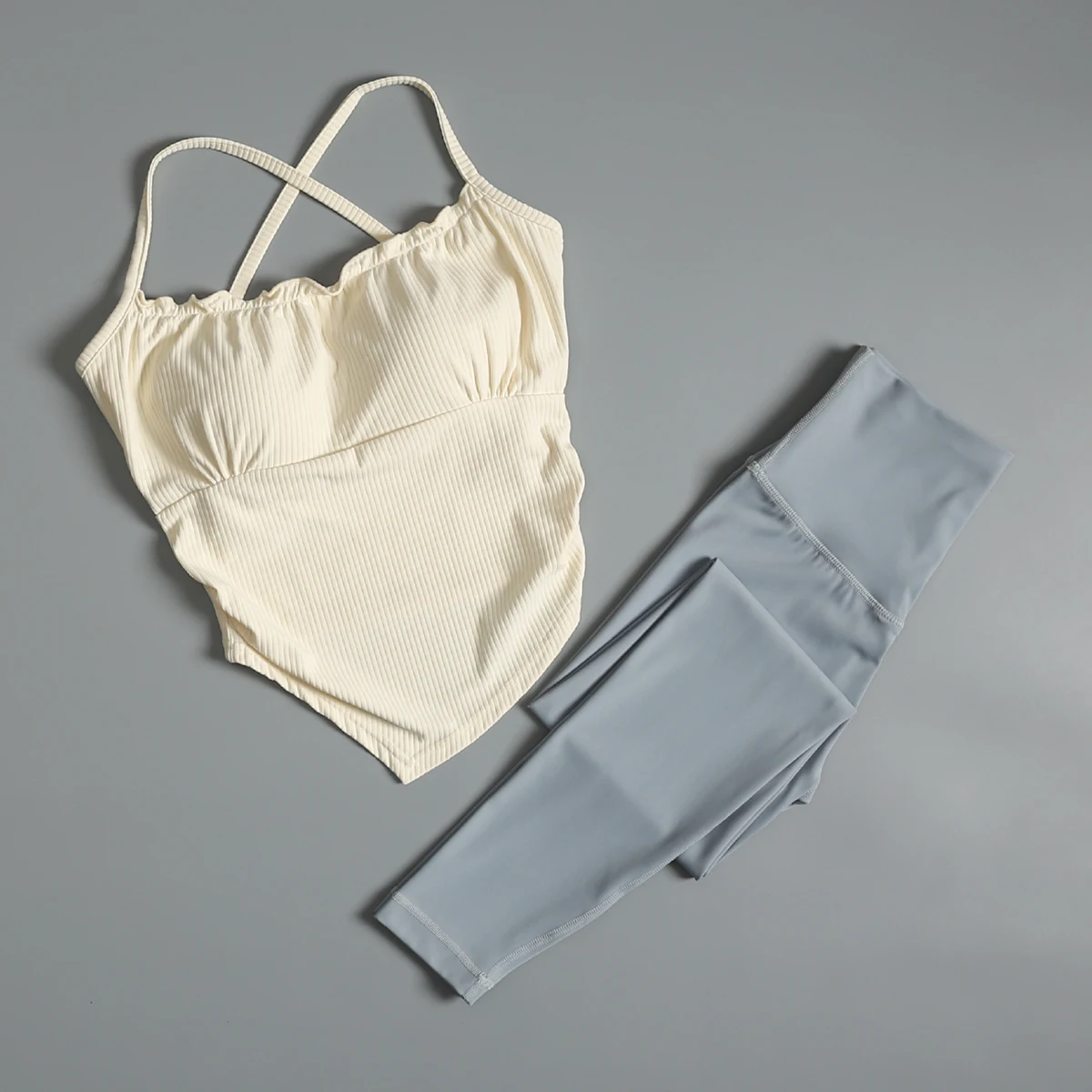 

Fitness suit for women in spring new yoga all-in-one beauty-back bra high-value professional training running sportswear