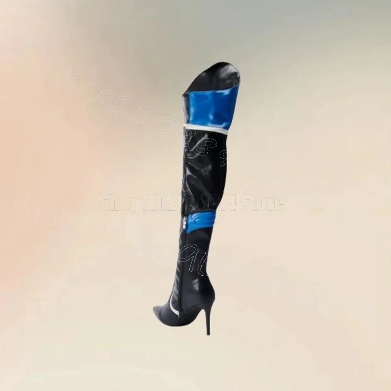 สีสันลาย Pointed Toe รองเท้าซิปด้านข้างผู้หญิงรองเท้ารองเท้าส้นสูงแฟชั่น PARTY จัดเลี้ยง 2025 Zapatos Para Mujere