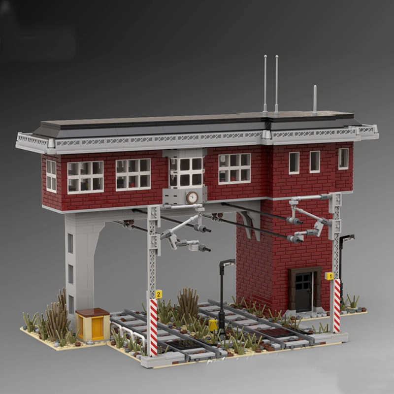 

1997PCS Hot Selling City Street View MOC Modular german Interlocking plant Signal box DIY creative ideas child Toy Gift Blocks