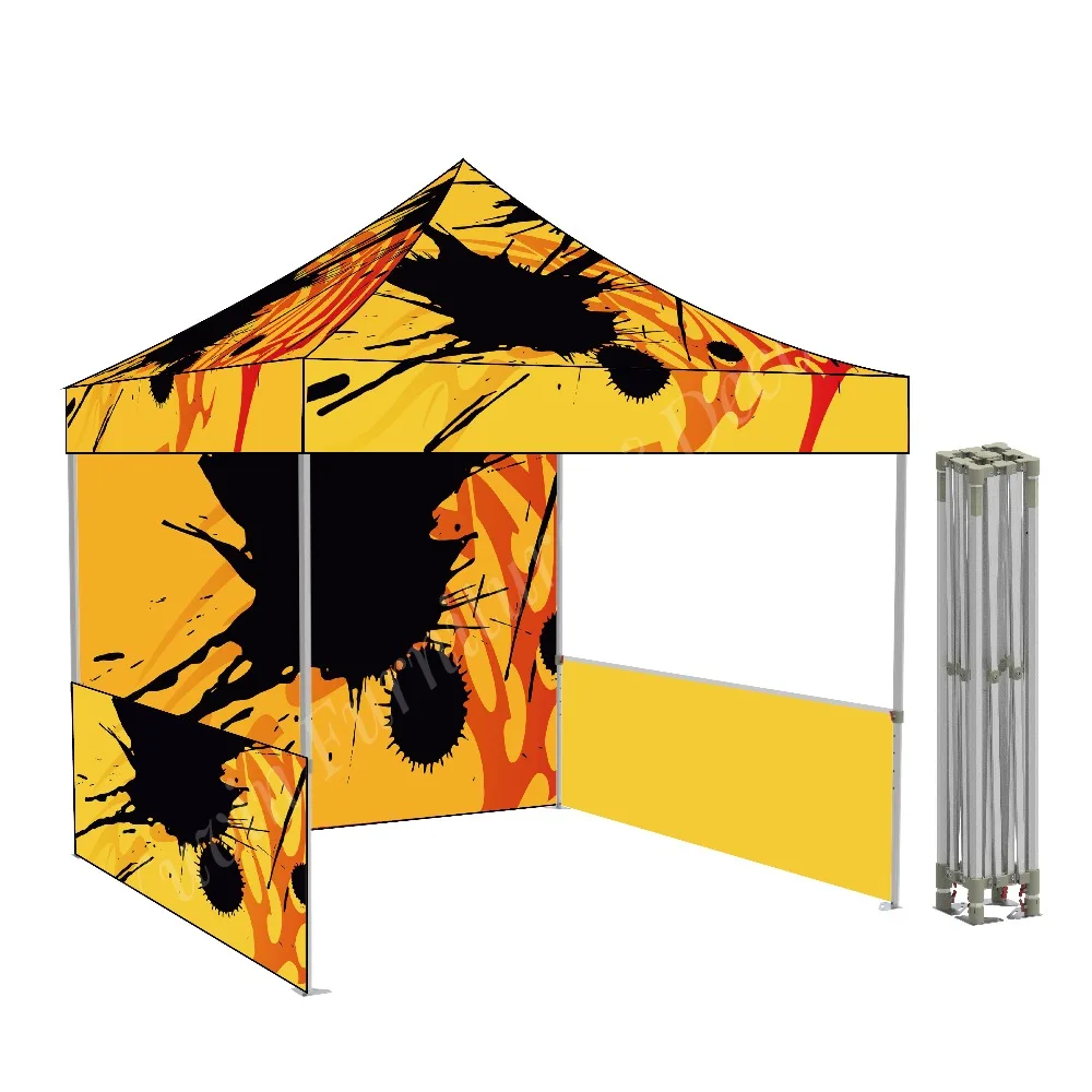 10x10 Canopy Tent Logo  Custom Print Advertising Promotional Pop up Event Folding Aluminium Marquee Gazebo Canopy Roof Top Trade