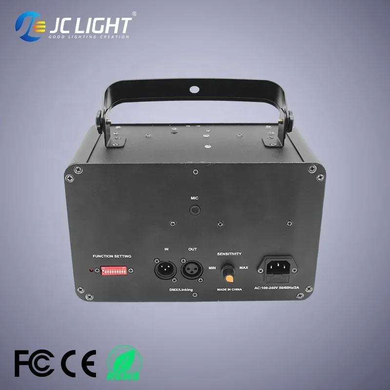 4 Köpfe & 4 Augen & 4 Loch RGB Gelb Voll farbe Doppels chicht Mini Disco Laser DJ Projektor Licht für Club