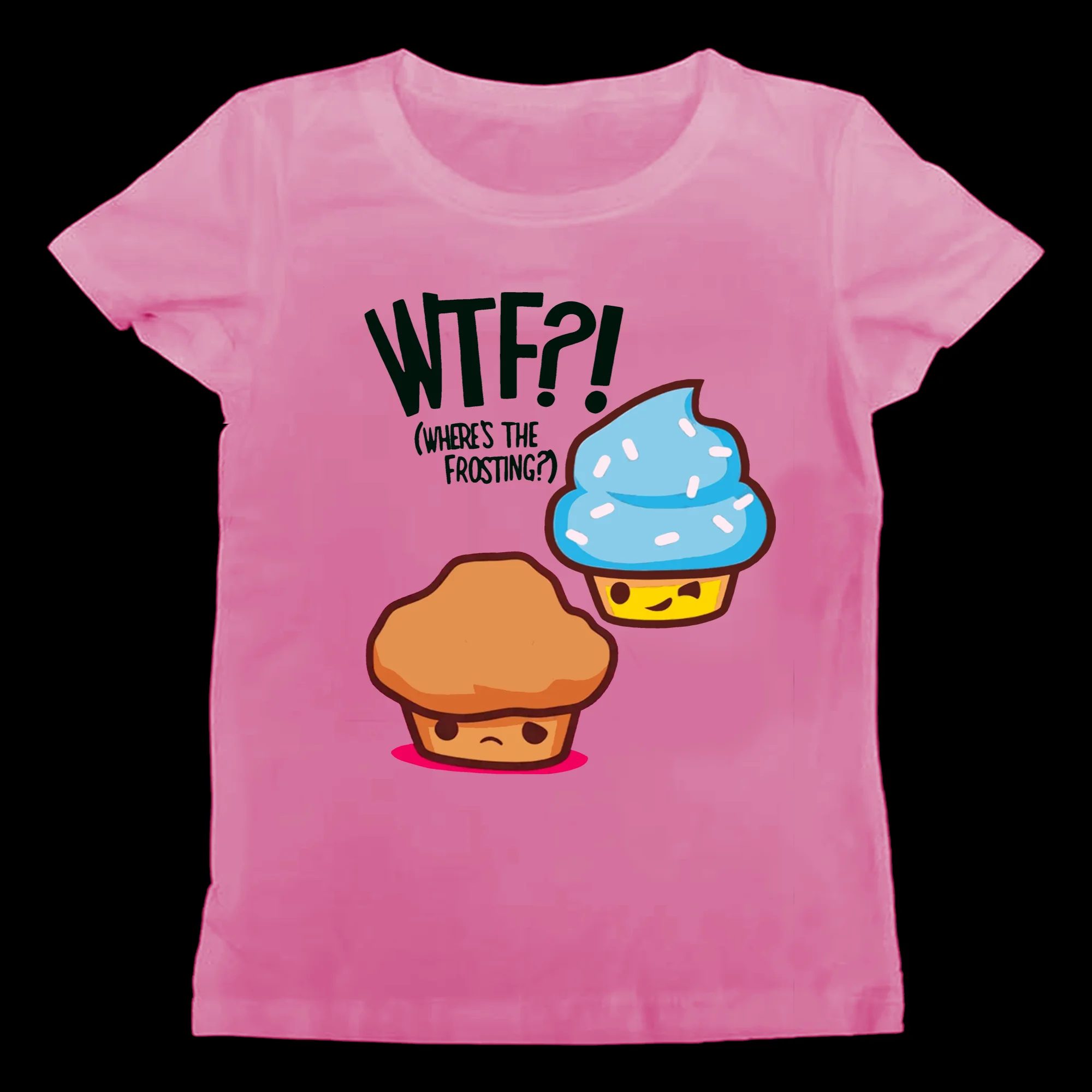 Grunge Y2k Cute Cupcake Print Women's Oversized T-shirt Summer Where Are You Women Goth Female Clothing 90s Vintage Emo Clothes
