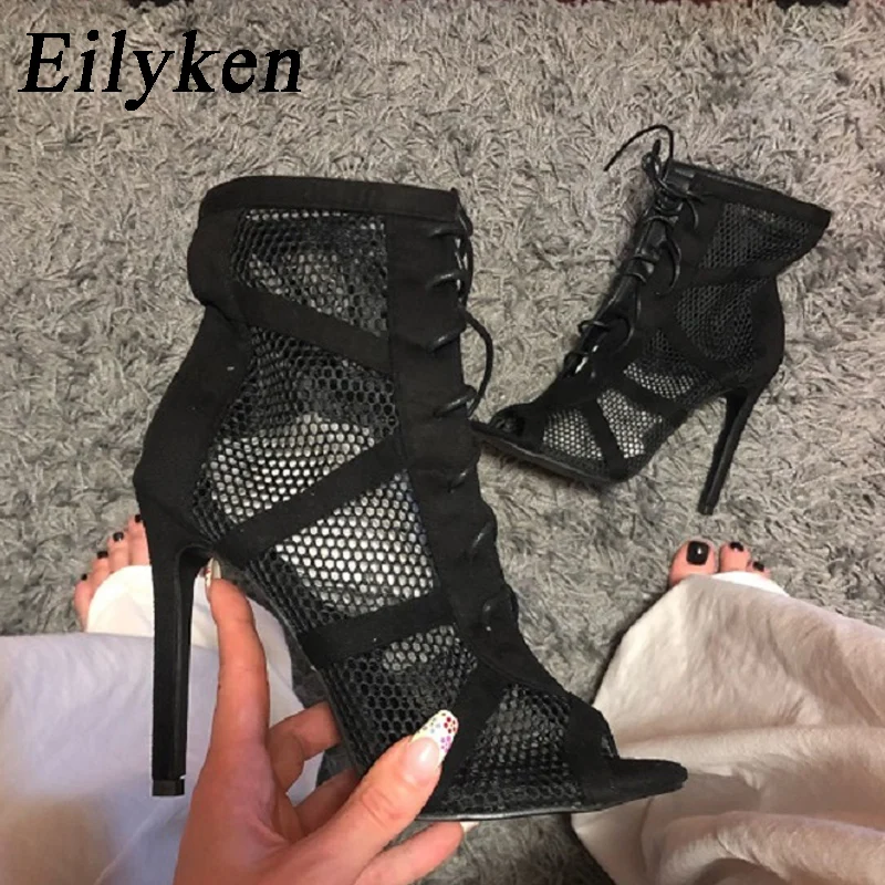 Eilyken Sexy Fashion Women Shoes Very Light Comfort High Quality Thin Heels Open Toe Dancing Sandals Woman\'s Size 43