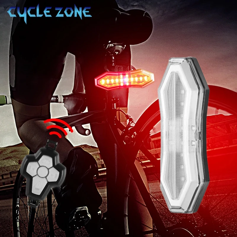 

Cycling Bicycle Taillight Wireless Remote Control Rear Light Left and Right Turn Signal Tail Light with Horn Easy to Install