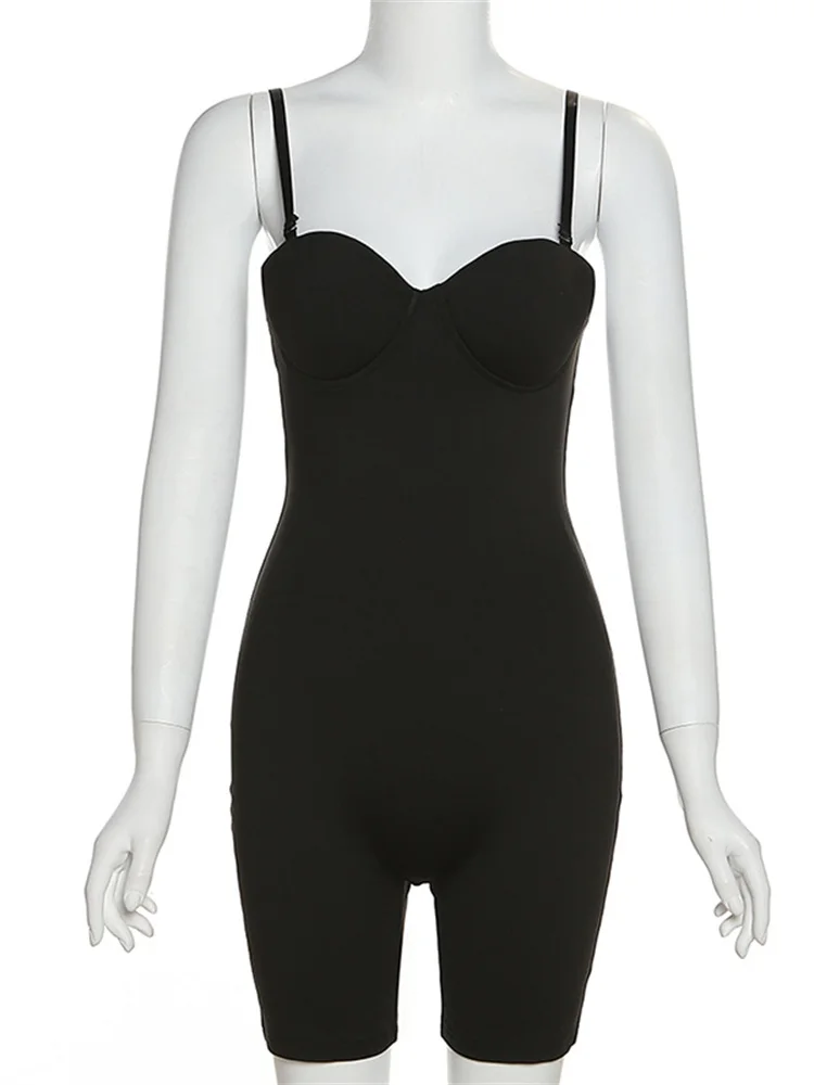 

Body-Shaping Rompers Women Popular Classy Sheath Slim Sexy Cleavage Party Playsuit Solid Strapless Camisole Clubwear Hot