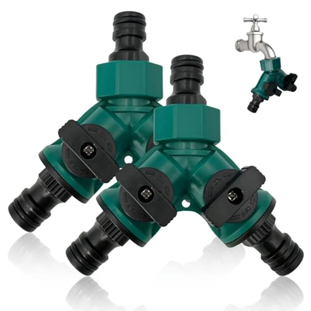 

2 Pcs Y-shaped Garden Hose Splitter Y-Type Splitter Garden Hose Connector To Connect Gardens Tool Accessories Replacement Parts