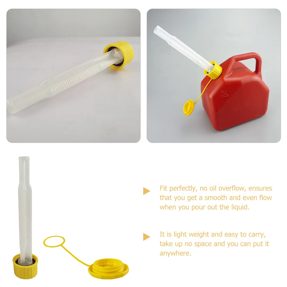 1 قطعة أنبوب نقل الوقود الغاز يمكن صنبور استبدال فوهة لعلب سهلة صب الوقود اكسسوارات البلاستيك قناة زيت الأنابيب سيارة #2