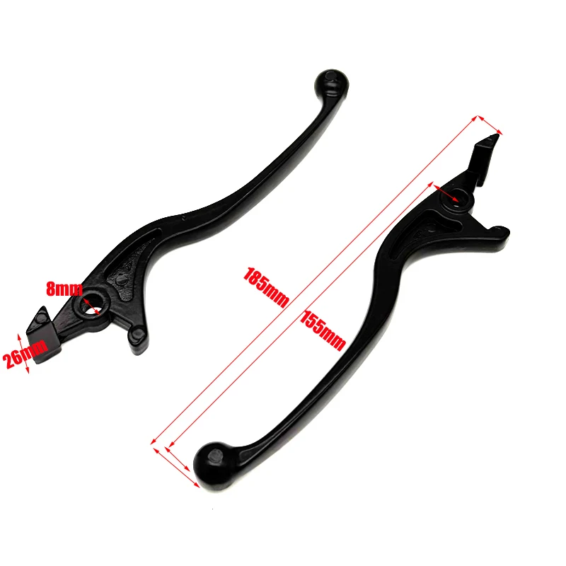 Universal Motorcycle Left Right Hydraulic Disc Brake Lever For 50cc 70cc 90cc 110cc 125cc Dirt Bike Pit Bike ATV Moped view 2