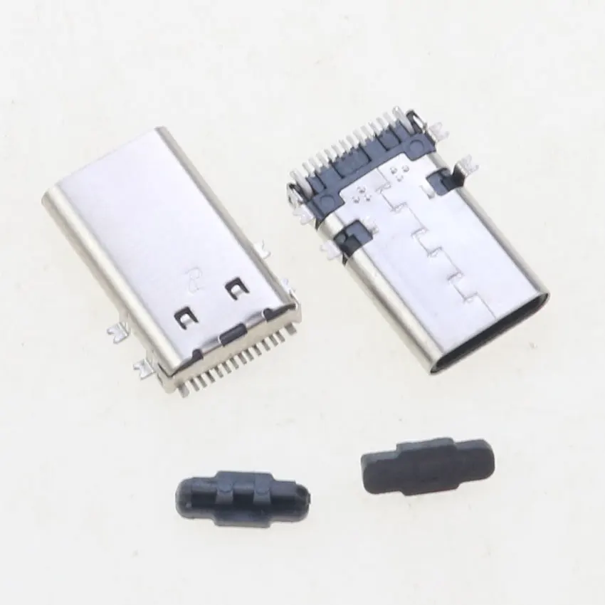 Cltgxdd 1pcs 5A USB 3.1 Type-C Male Plug 12Pin Single-row Pin SMT  L=13.2mm 12P USB Type C Connector