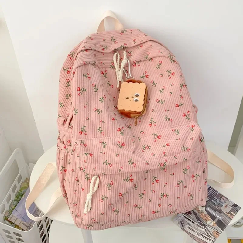 Korean Bow Backpacks Biscuit Wallet Waterproof Lightweight Cute Blocking Bag Casual Pleated Student High Capacity Backpacks New