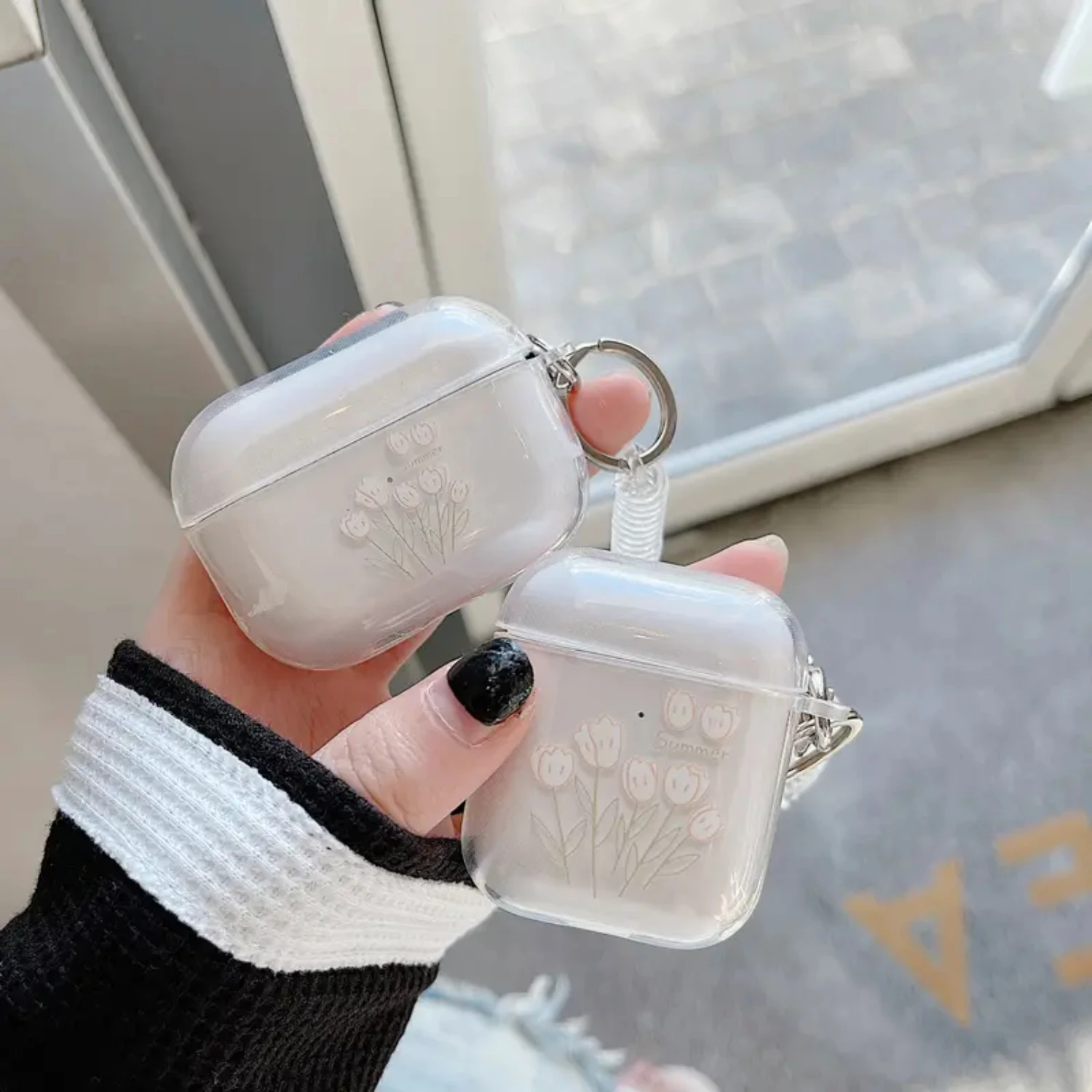 

Stylish and Trendy Follow Pattern Airpods Case - Fashionable, Durable, and Chic Accessory for Airpods 1/2, Pro, 3, Pro2 - Protec