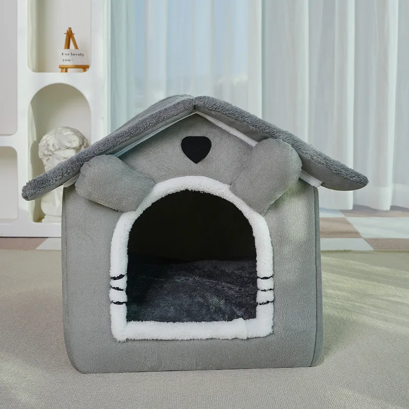 Miaoxianer cat nest is a universal enclosed cat house suitable for all seasons, a villa-style cat house that is detachable