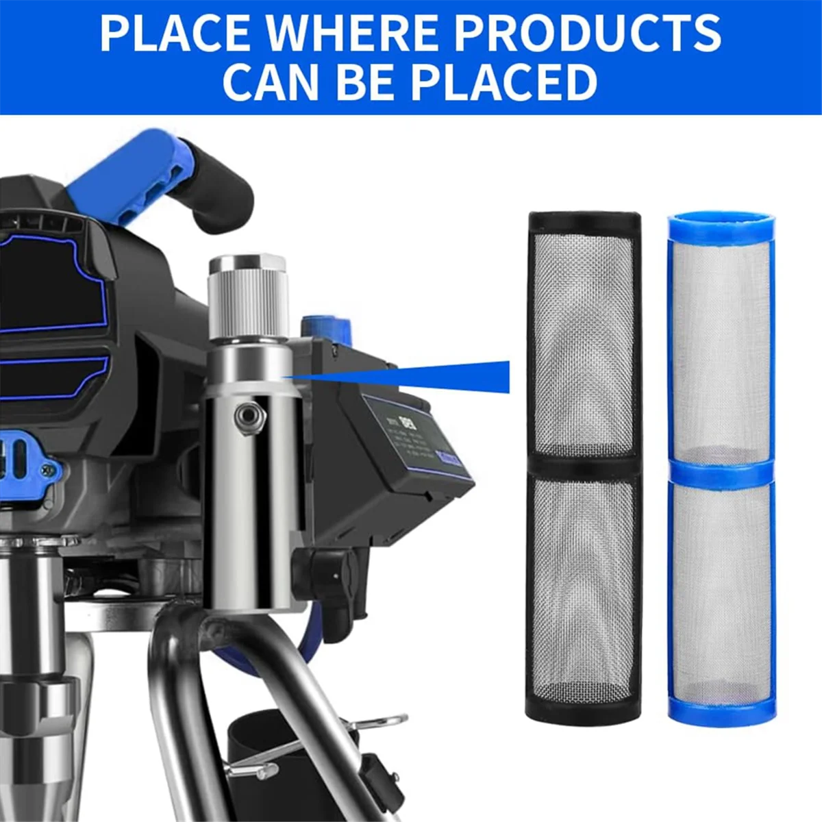 Фильтр для разбрызгивания краски безвоздушным распылителем, 12 шт.