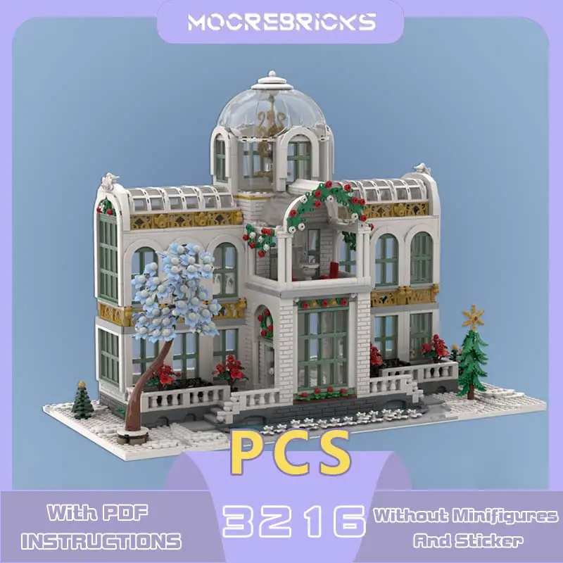 

Классическая модель городского праздника, консерватория MOC- 199849 Строительные блоки с видом на улицу, оригинальные кирпичи, игрушки, детские собранные подарки