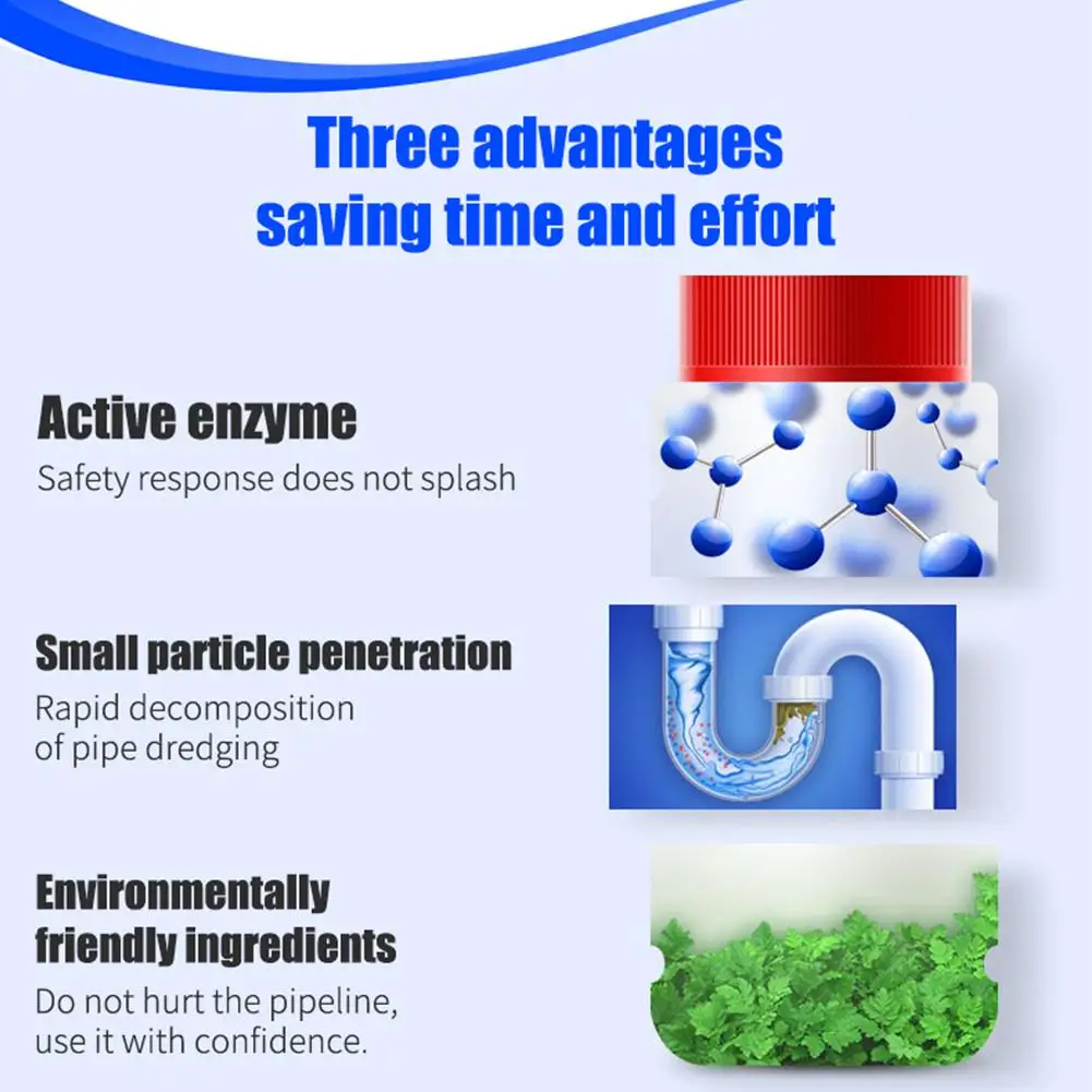 5pcs Strong Drain Cleaner, Pipe Dredging Agent For Kitchen Water Pipes, Toilet Clogs, Cleaning Tool Sink Deodorizing