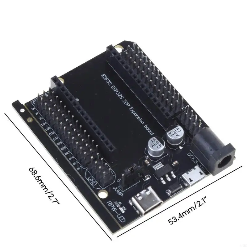F68C ESP32 Правление расширения ESP32 30P Совет по разработке ESP32-DEVKITC-32 Двухъядерный MCU-интегрированный Wi-Fi