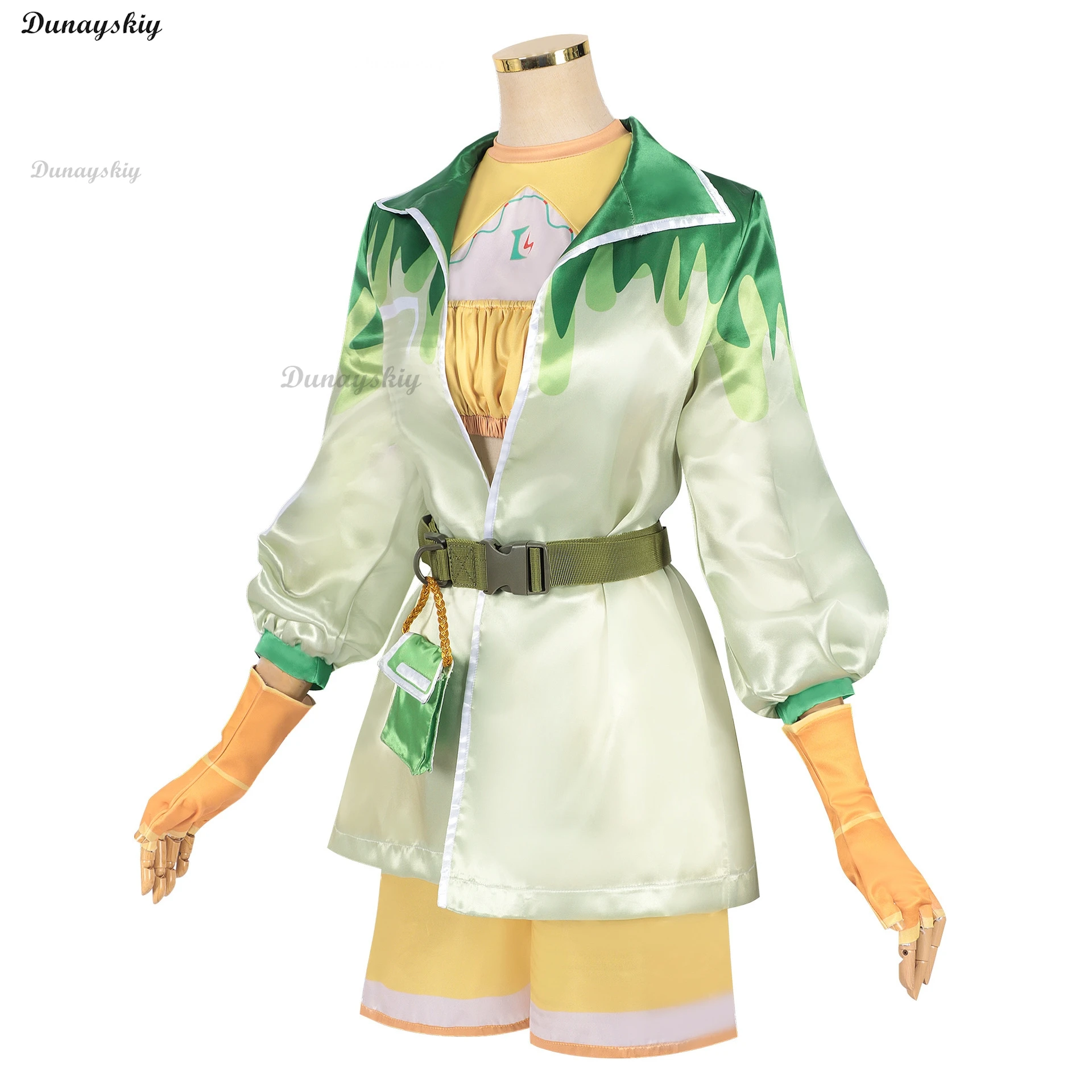 게임 인피니티 니키 코스프레 의상 달콤한 로리타 걸스 그린 드레스 모자 양말 유니폼 여자 할로윈 콘 파티 놀이 의상