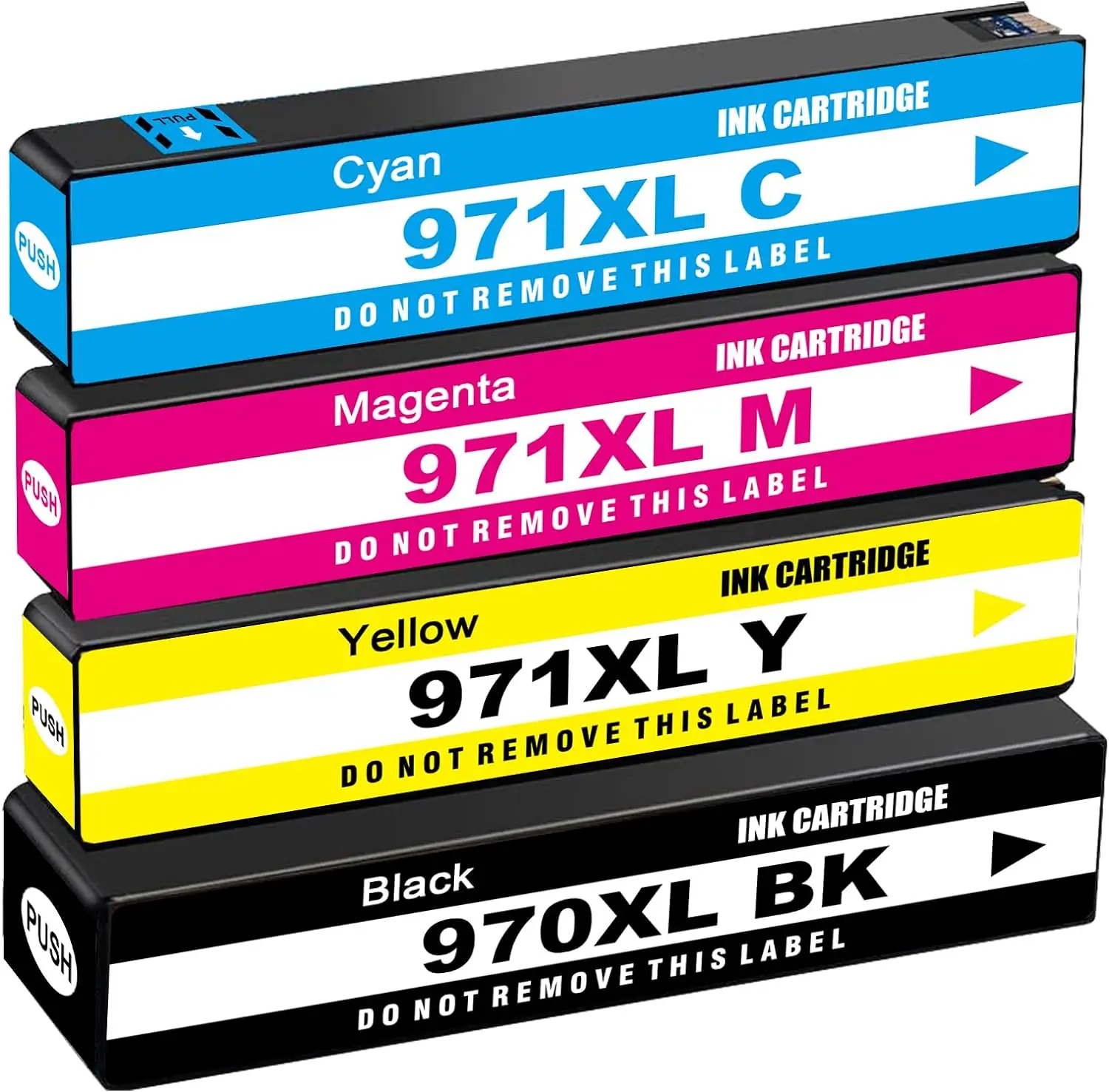 Ink Cartridge Combo Pack Replacement 970 971 XL Ink Cartridges for HP Officejet Pro X451dn X451dw Printers 4 Pack