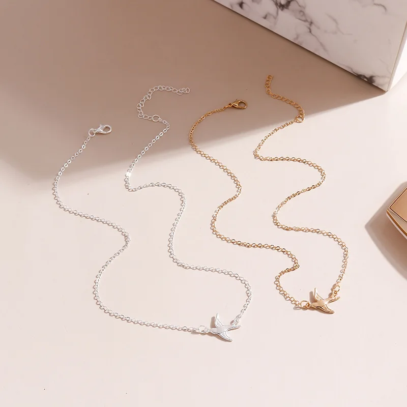 Aihua Romantische Taube Taube Anhänger Halsketten Einfache Ketten Halsketten für Frauen Mädchen Mode Schmuck Geschenke – Detail 12