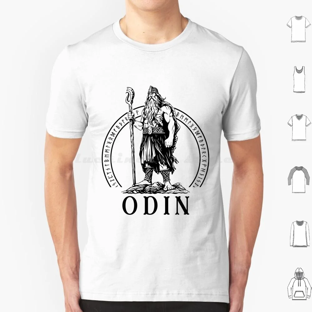 Odin Viking God Of Wisdom , War , Ruler Of Valhalla Norse Mythology T Shirt 6xl Cotton Cool Tee Vikings Scandinavian Norse God