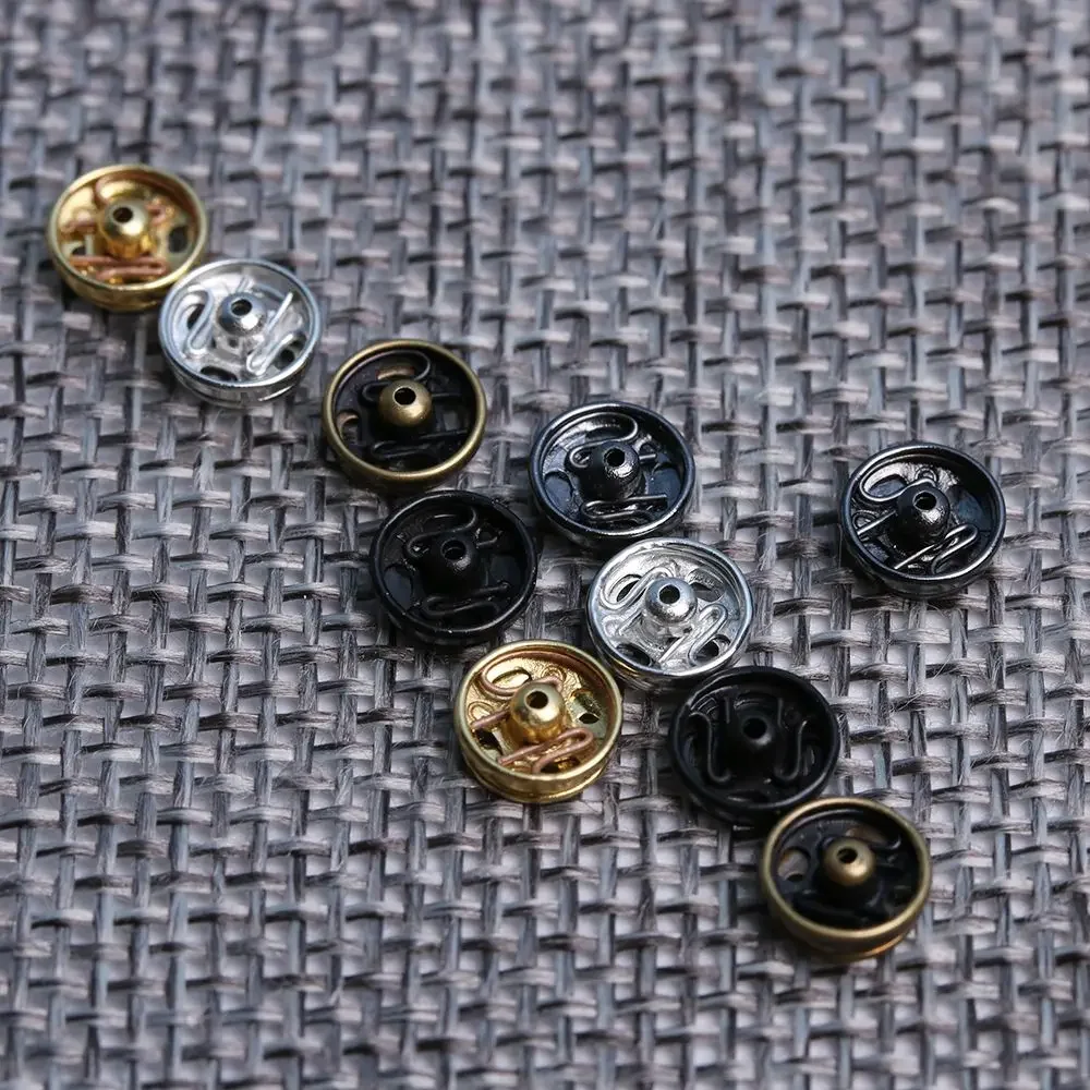 10/24 szt. 5mm metalowa klamra z Mini guzikami urocza niewidoczna odzież zatrzaskowa klamra do szycia DIY do lalek ubrania akcesoria do szycia