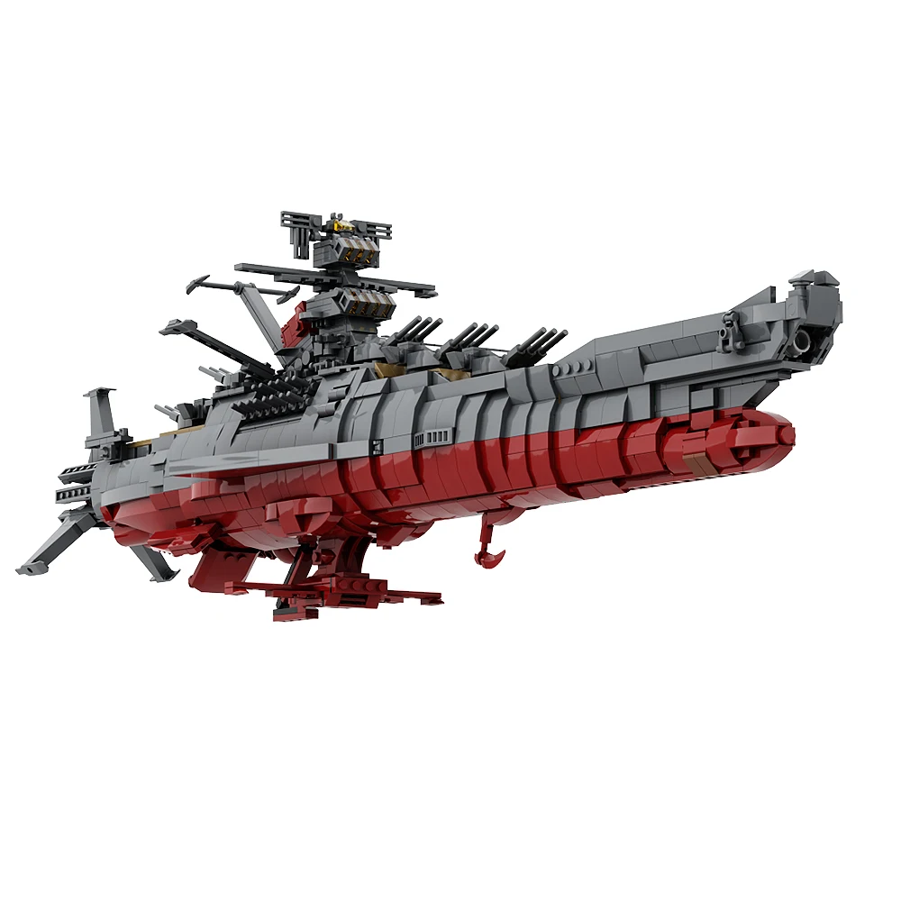 MOC Space Battleship Yamato Building Block Model Military Warships Weapon Building Block Set Toys Collection Gift For Kids Toys