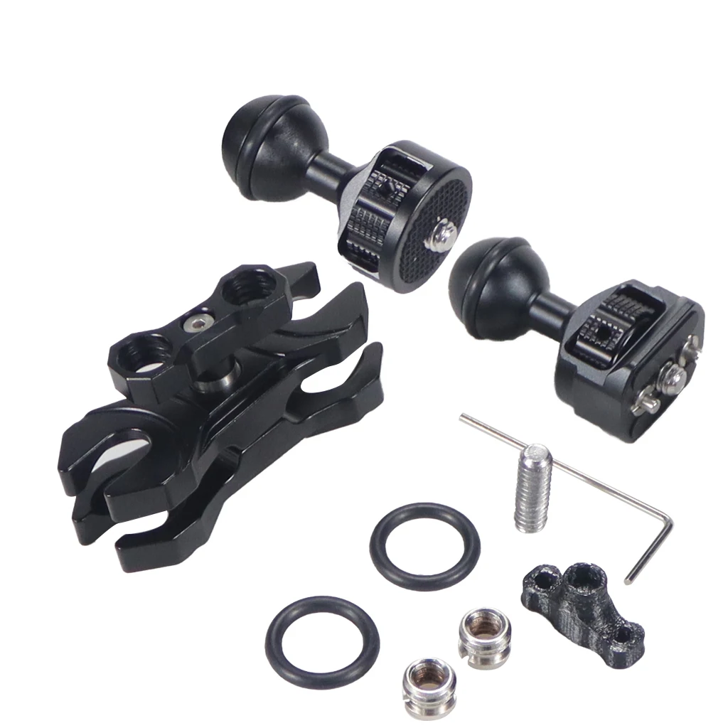 20mm Kugelkopf-Klemmhalterungsadapter mit 1/4'- und 3/8'-Schraube, ARRI-Positionierungsstift für DSLR-Kamera-Rig, Magic Arm, Monitor- und Lichthalterung – Detail 35