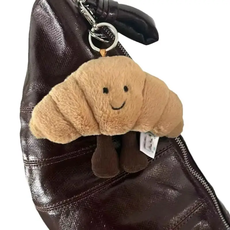 Jellycat Adorable Croissant Bag Charm Keychain Perfect Novelty Gift For Food Lovers Cute Accessory For Bags And Mobile Phones