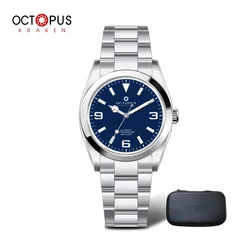 Octopus Kraken 2024 New 36mm Men's Automatic Watch Top of the line Sapphire Stainless Steel Diver 10Bar Night Glow BGW-9 radioj