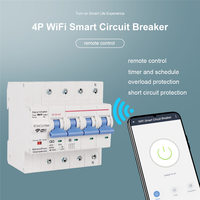 Three Phase Circuit Breaker Tuya Smart Wifi Circuit Breaker Industrial Remote Control MCB Timing With Amazon Alexa Echo-A27R