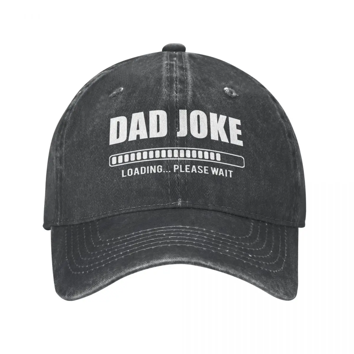 Casual Denim Dad Joke Loading Bad Pun Baseball Cap Women Spring Autumn Snapback Hats Grandpa Daddy Cap Hats