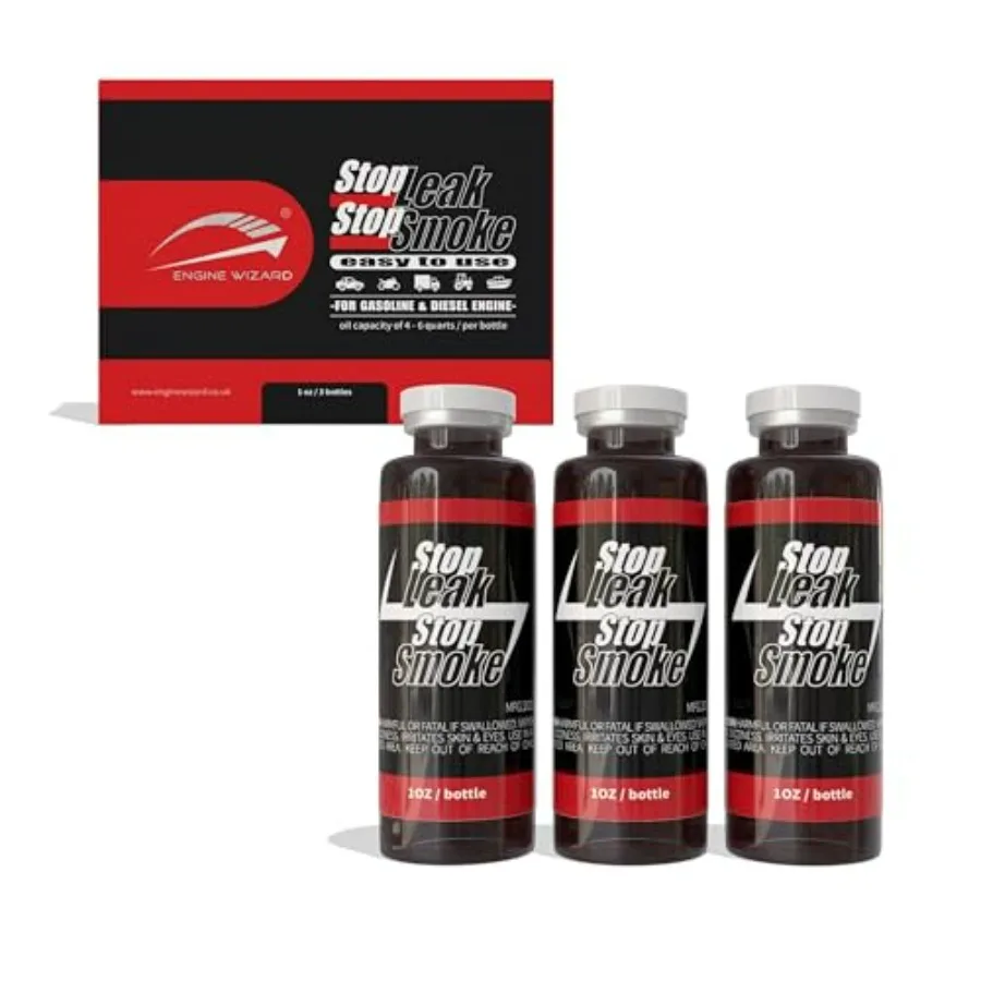 

Engine Oil Stop Leak (3 oz) Re-seal Engine Treatment, Stop Leaks and Stop Smoke without Needing to Dismantle for heavy duty and